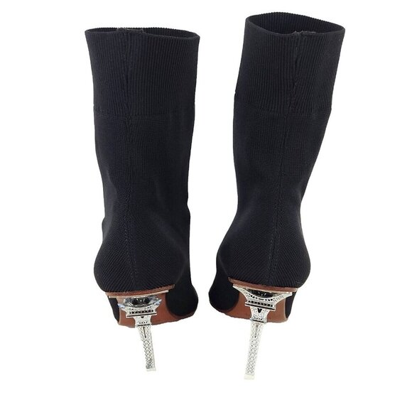 Vetements Eiffel Tower Sock Boots 39 US 8.5 Womens Black ASIS - Picture 6 of 13